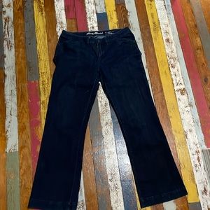 Eddie Bauer trouser jeans. Wide leg EUC smoke free home. Sz 12